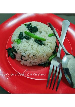 Foto resep Nasi gurih caisim
