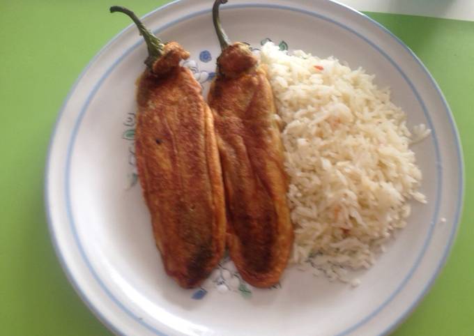 Chiles rellenos Receta de Carmen Palomino- Cookpad