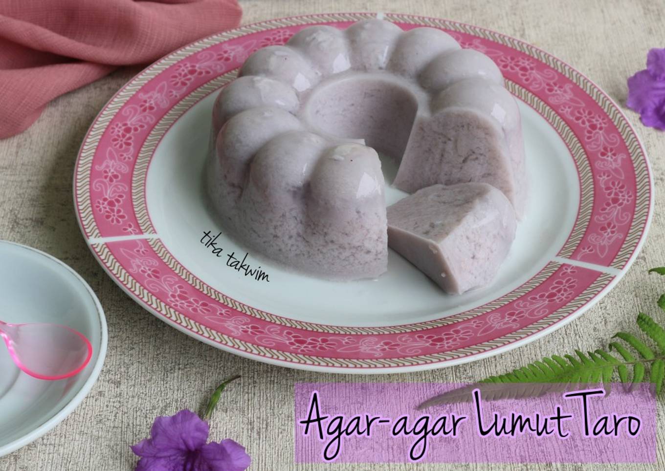 Agar-agar Lumut Pop Ice Taro