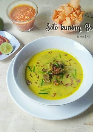 Foto resep Soto kuning Bogor