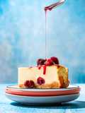 Picota cherry basque cheesecake