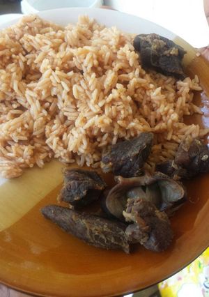 A picture of Jollof rice.