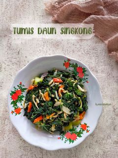 Foto resep Tumis Daun Singkong