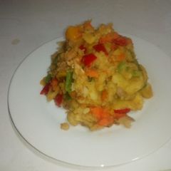 A picture of Potatoes and Chicken Curry Pottage by Ogechukwu Mbanugo.