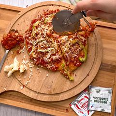 A picture of Whole Wheat Bachelor Bachelorette Pizza.