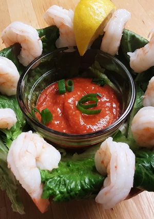 A picture of Nan's Shrimp Cocktail.