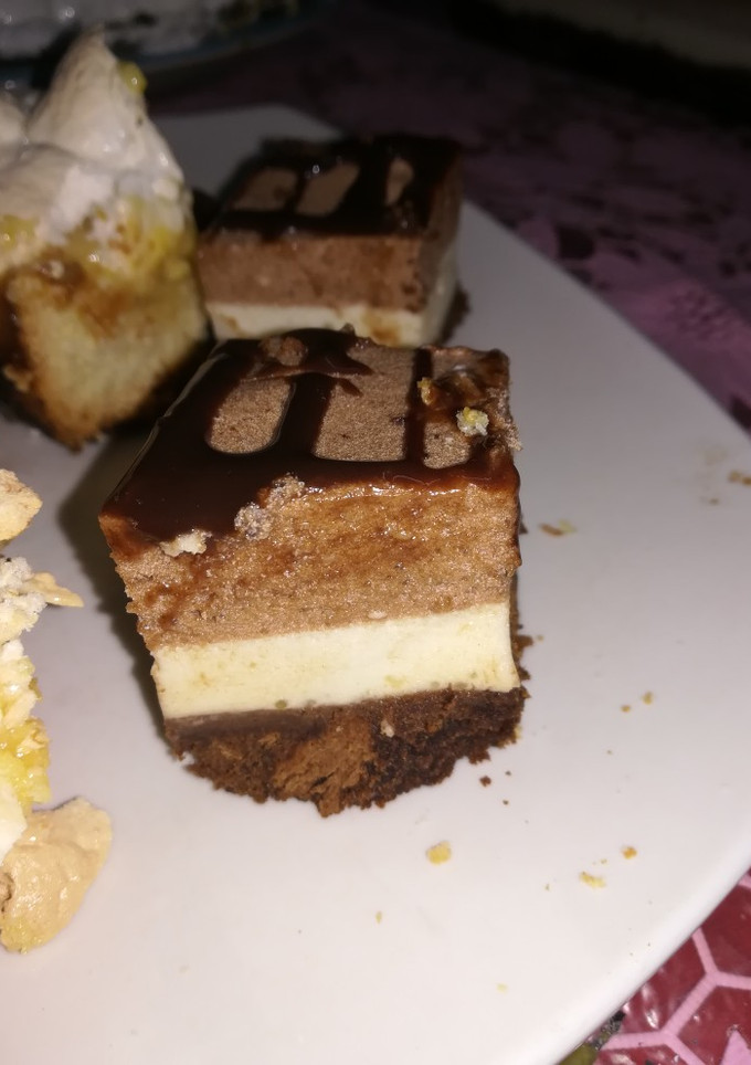 Una foto de Cheesecake cacao-yogurt😋