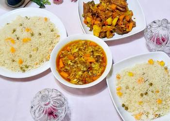 Update, Prepare Recipe Burabisko with vegetable soup Home Style