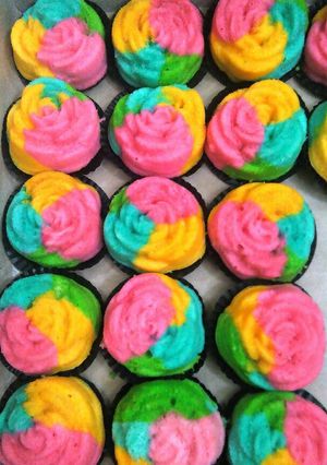 Foto resep Bolkus Mawar Rainbow