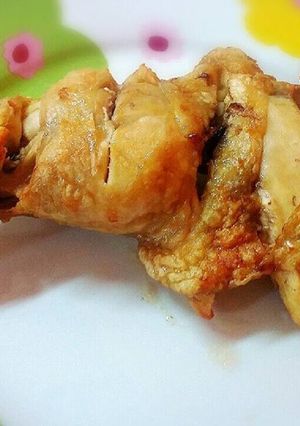รูปของ ไก่อบน้ำปลาหนังกรอบ