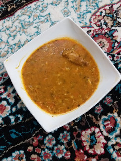 عکسی از دستور سوپ مرغ با جو پرک