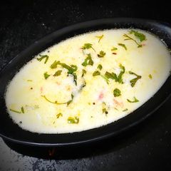 Majjige saru / buttermilk sambar A picture of Majjige saru / buttermilk sambar.