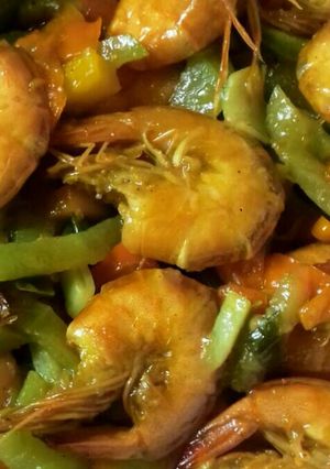 Foto resep Tumis Labu Siam Wortel mix Udang Saus Tiram SuperDuper Pedaaaass