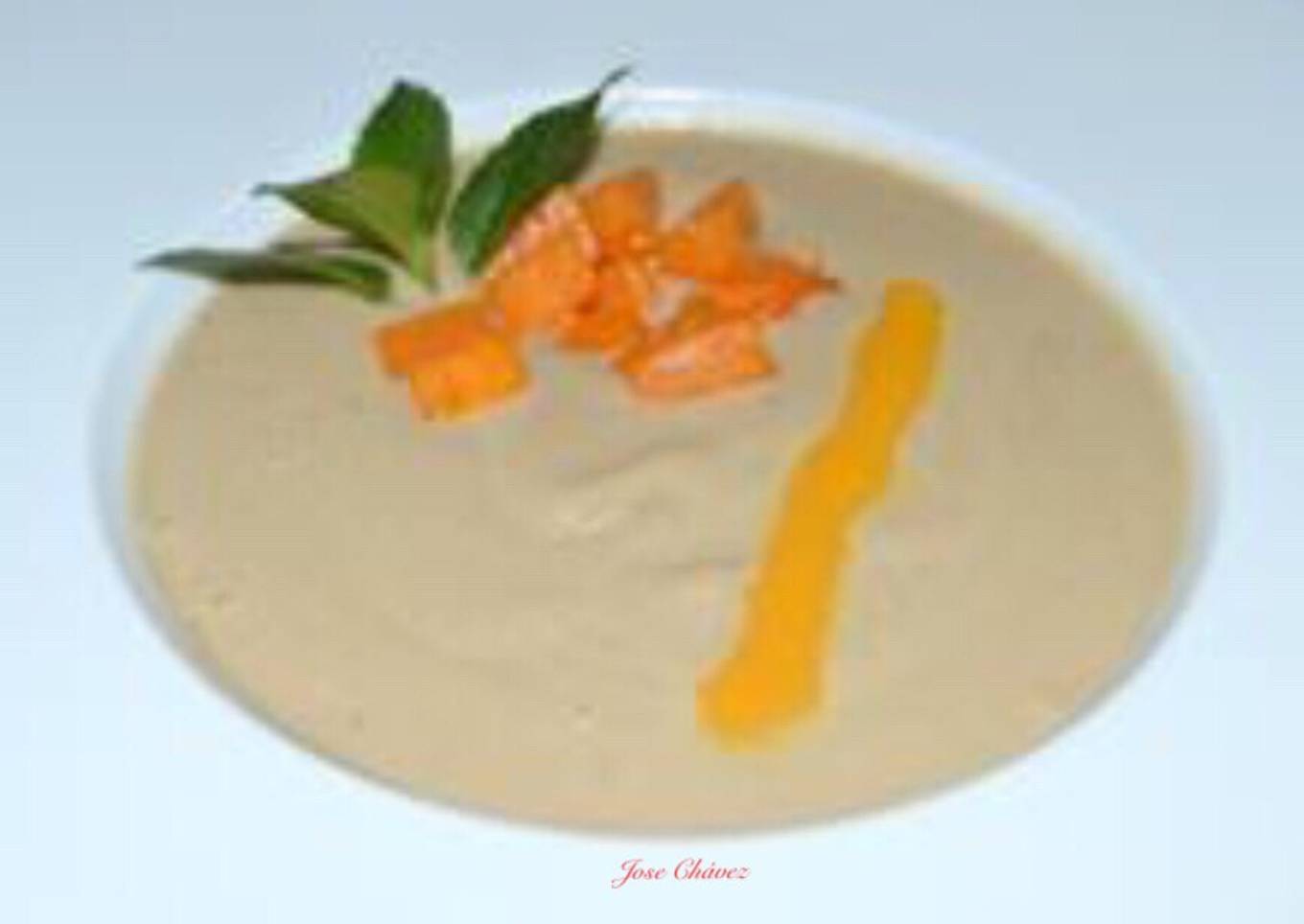 Crema de Castañas con picatostes de Calabaza