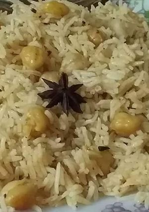 A picture of Chick peas pulav.