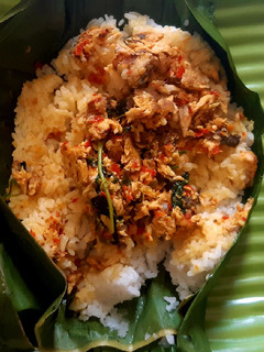 Foto resep Nasi Bakar Ikan Tongkol / Cakalang Kemangi Enak banget