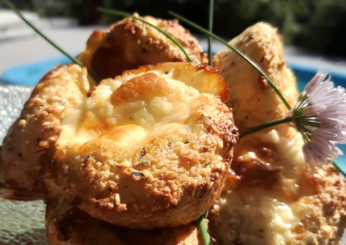 Muffins de queso sin harina keto