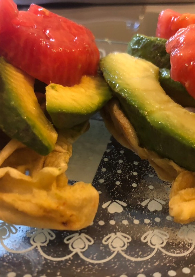 Una foto de Waffle proteico de harina de mandioca y especias