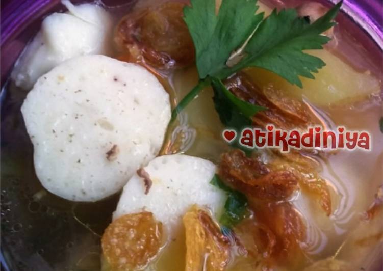 Resep Simple Fish Meatball Soup 😘 oleh AtikaDiniya - Cookpad