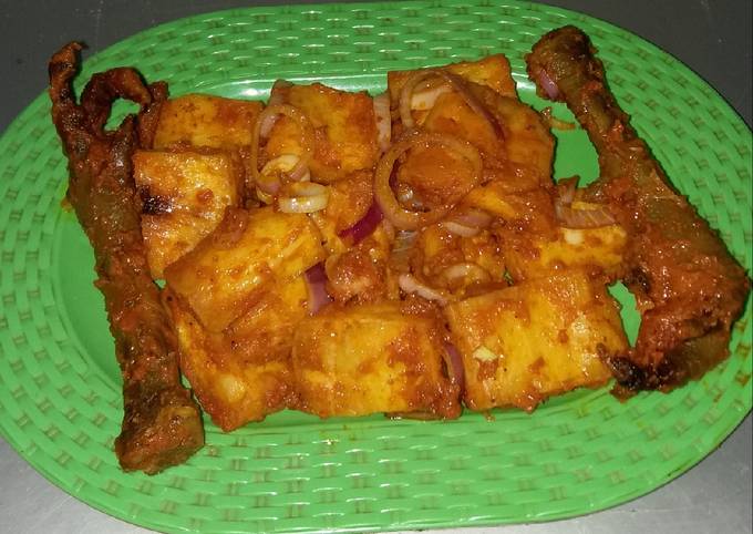 Stewed Fried Yam