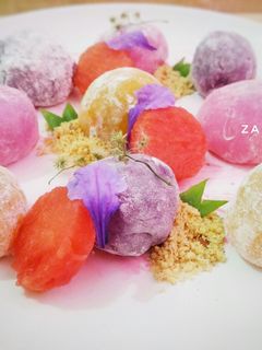Foto resep Rainbow Mochi (Isi Coklat Kacang) #KamisManis