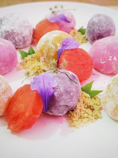 Foto resep Rainbow Mochi (Isi Coklat Kacang) #KamisManis