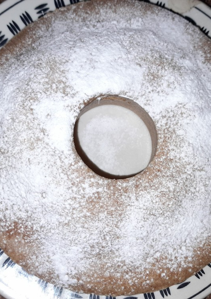 Una foto de Budín de limón con harina integral y leudante al microondas