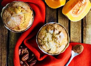 Una foto de Muffins de calabaza y nueces pecanas 🎃