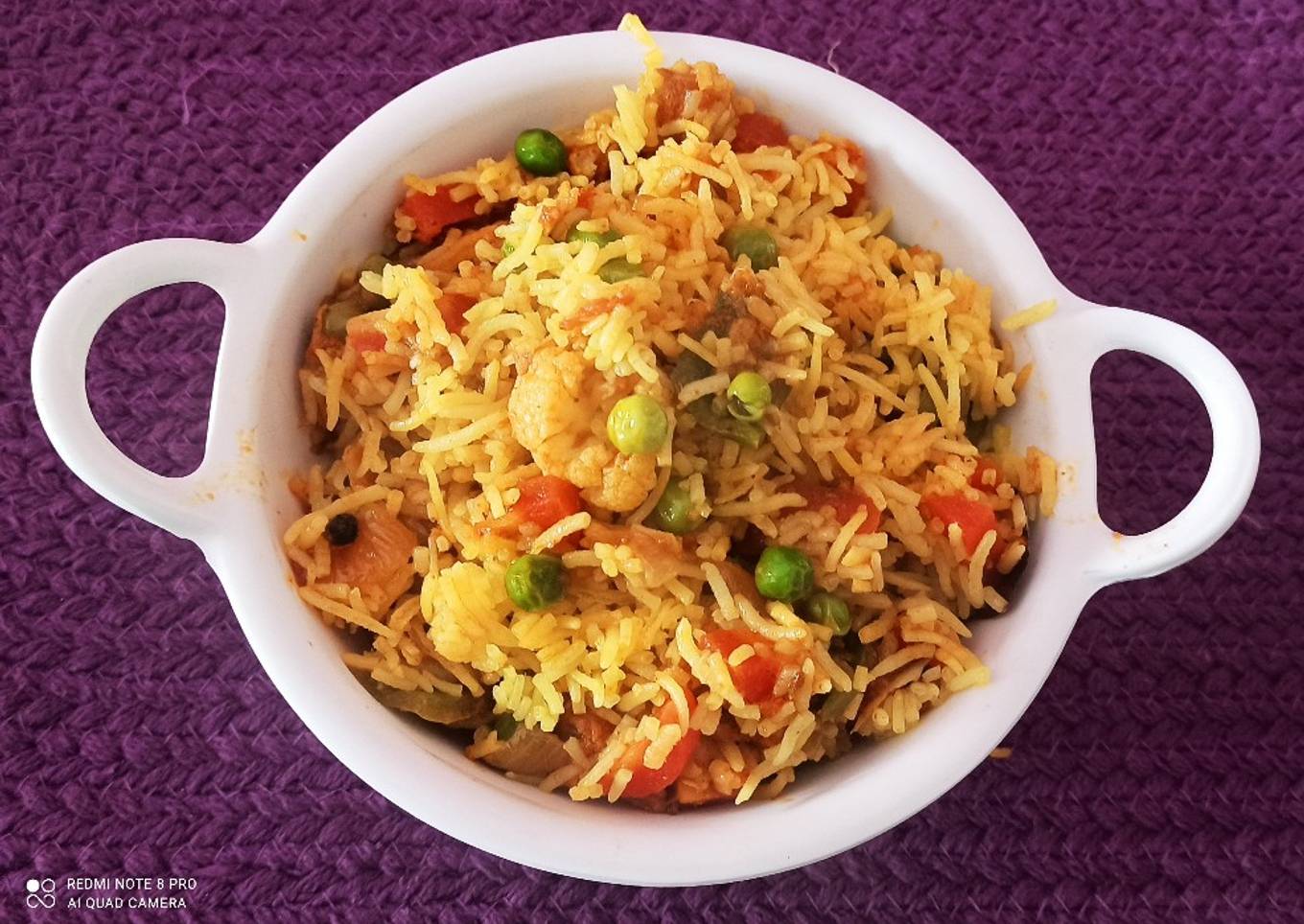 Vegetable biryani