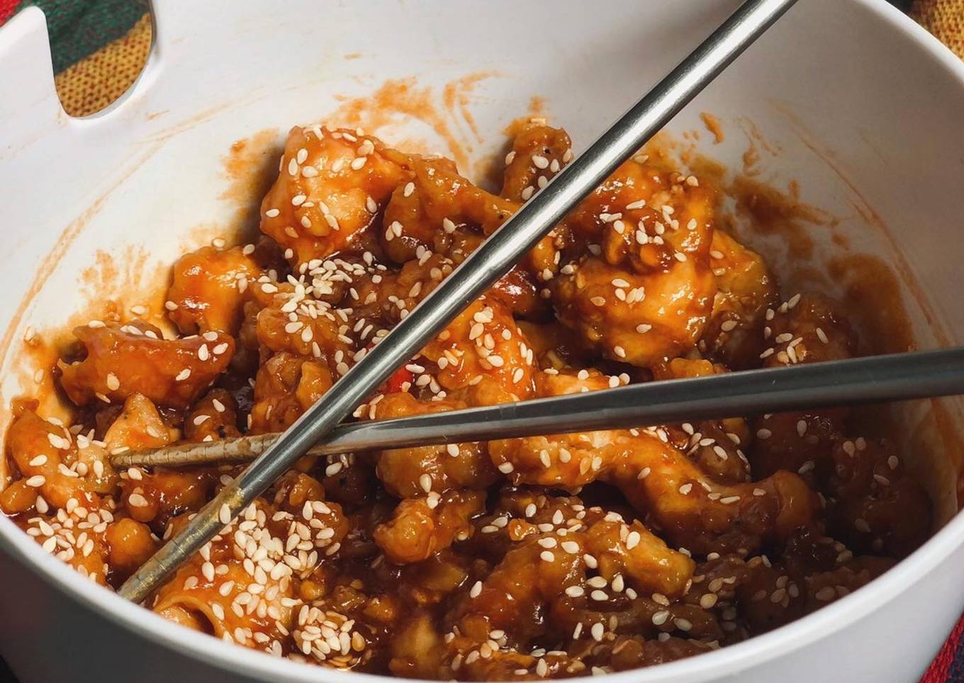 Korean style sweet & sour chicken