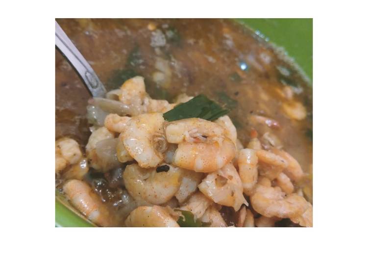 Bagaimana Menyiapkan Udang asam asin manis pedes, Sempurna