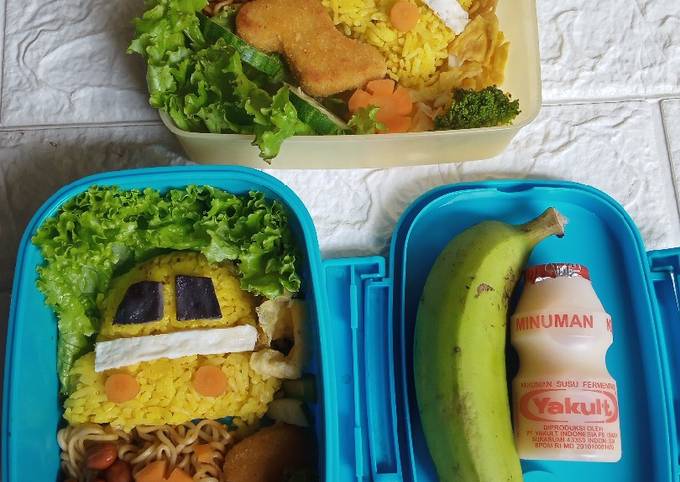 Bento Nasi Kuning foto resep utama