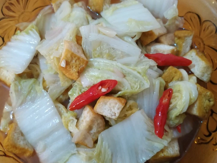 Langkah Gampang Menyiapkan Resep Tumis sawi putih tahu yang Lezat Sekali Anti Ribet, Lezat Sekali