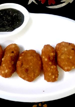 A picture of Sago Kabab.