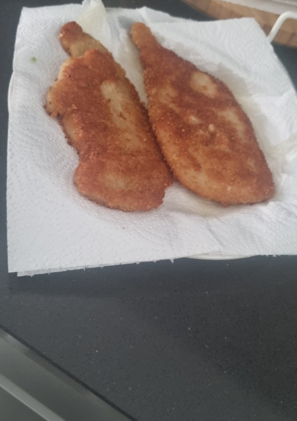 Una foto de Pollo empanado