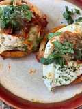 Breakfast chorizo sopes