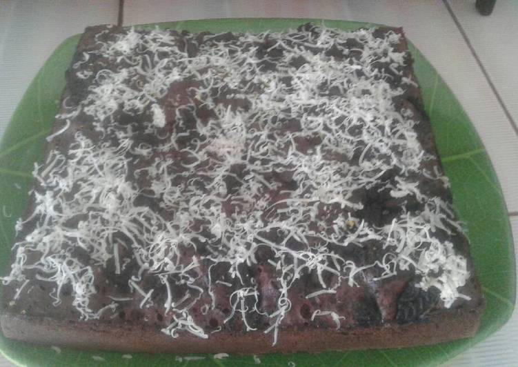 Resep Brownis Kukus Oreo Anti Gagal