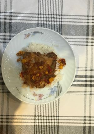 صورة لوصفة دجاج مكسيكي بالفلفل الملون