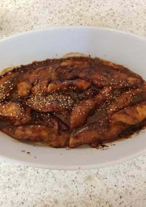 A picture of Hoisin Sweet Chilli Chicken 😀.