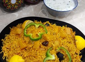 صورة لوصفة معدّسْ كويتي - رز مع عدس