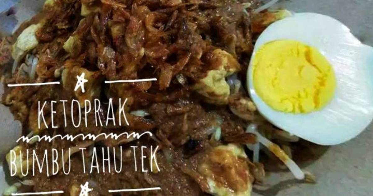 Resep (Kèték) Ketoprak Bumbu Tahu Tek oleh varra de