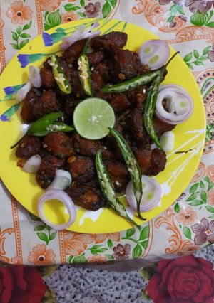 A picture of Baby corn manchurian.