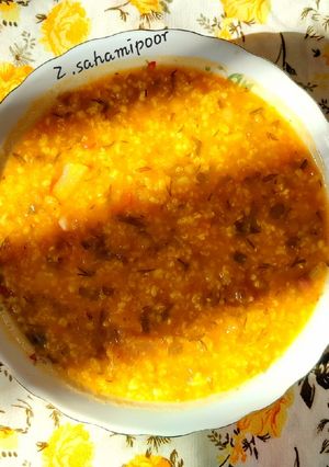 عکسی از دستور سوپ سبزیجات با گوشت چرخ کرده Protein and vegetable soup🥘