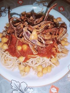 صورة لوصفة الكشري المصري