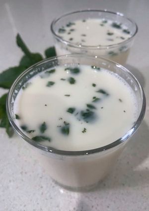 A picture of Isabgol buttermilk.
