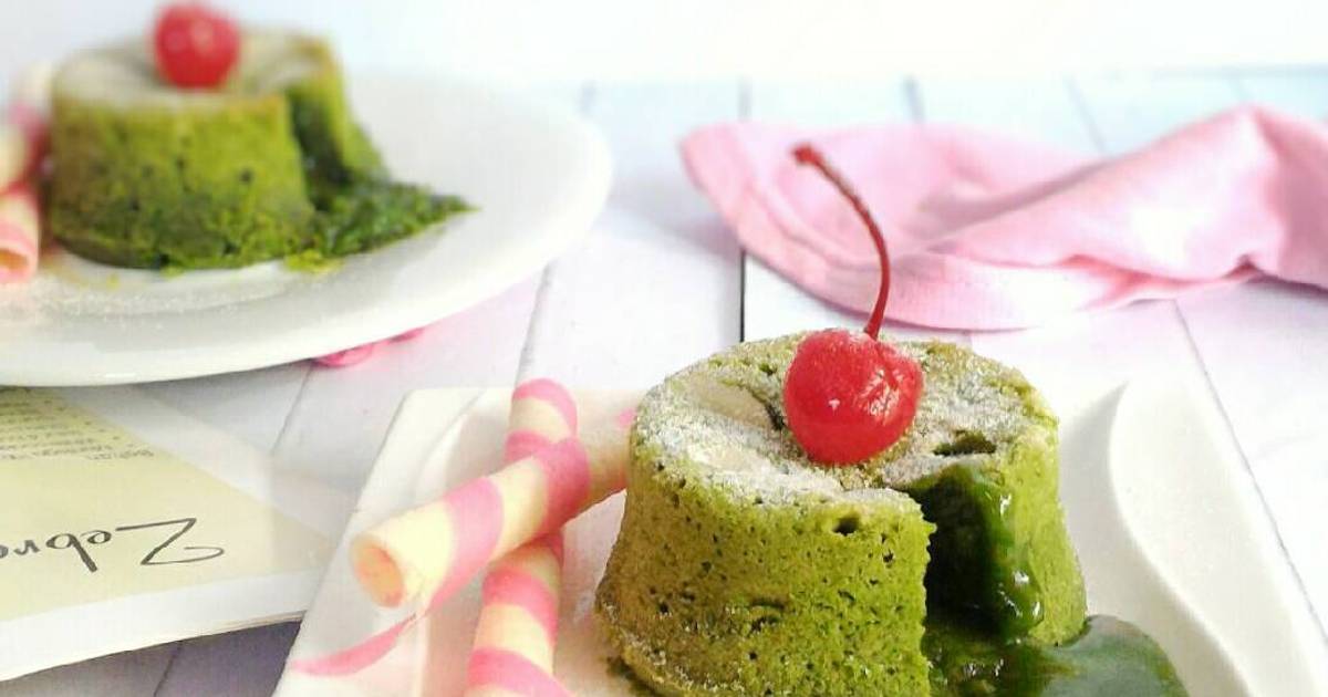 Resep Green Tea Lava Cake oleh Wiwiedarre (wiwied_bachtiar) Cookpad