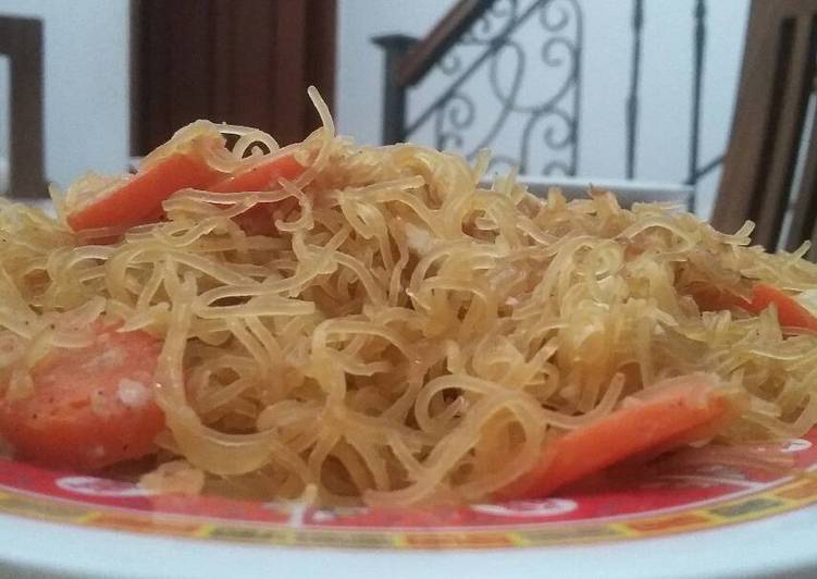 Resep Bihun wortel dan kol putih Lezat