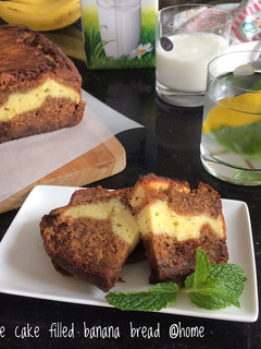 Foto resep Cheesecake filled Banana Bread