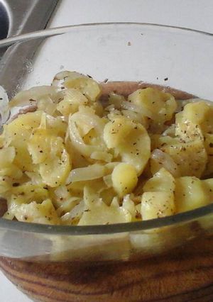 Una foto de Patatas Panadera al Microondas