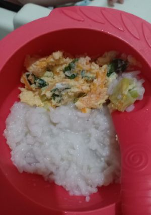 Foto resep Nasi Tim & Steamed Egg MPASI 8 bulan
